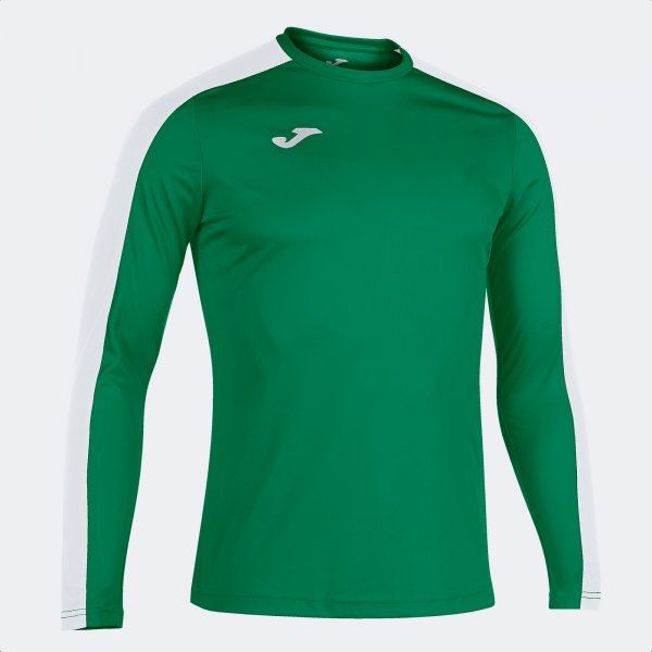 ACADEMY T-SHIRT GREEN-WHITE L/S 2XL-3XL