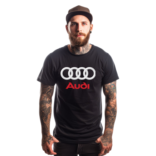 Męska koszulka t-shirt Audi Logo Original w kolorze białym, XL