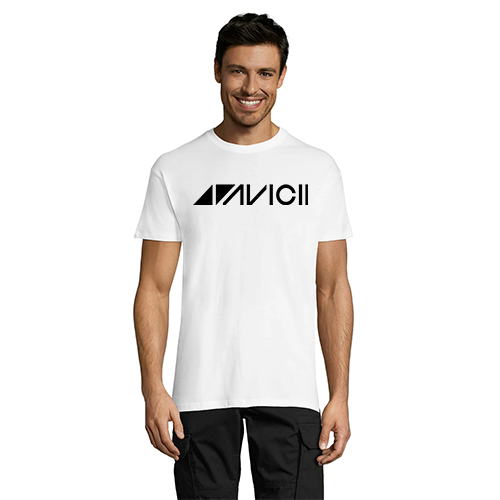 T-shirt męski Avicii biały 2XS