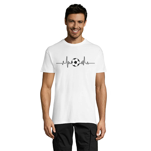T-shirt męski Ball and Pulse biały 2XS