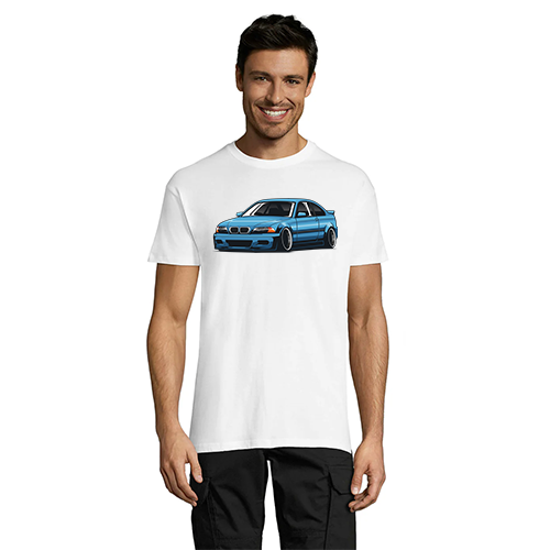 Męska koszulka t-shirt BMW E46, biała, XL