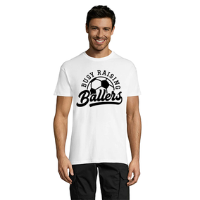 T-shirt męski Busy Raising Ballers biały XS