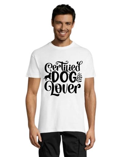 T-shirt męski Certified Dog Lover w kolorze czarnym XL