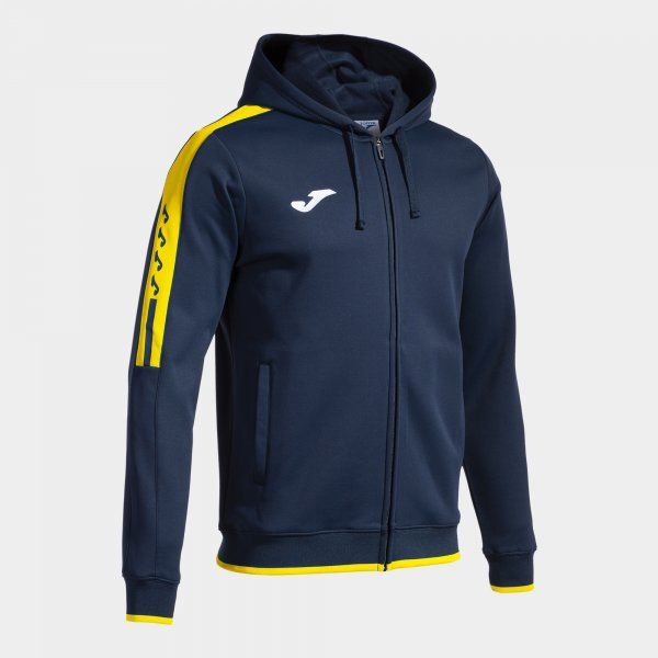 OLIMPIADA ZIP-UP HOODIE podkoszulek granatowy żółty L