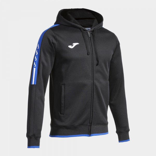 OLIMPIADA ZIP-UP HOODIE podkoszulek czarny lazur L