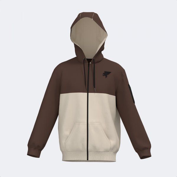 URBAN STREET ZIP-UP HOODIE brązowy S08