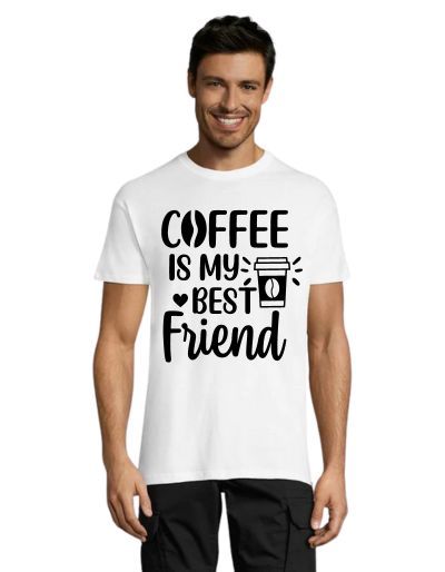 Koszulka męska Coffee is my best friends czarna 2XL