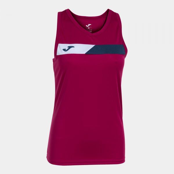 COURT SLEEVELESS SHIRT golf głęboka czerwień XL