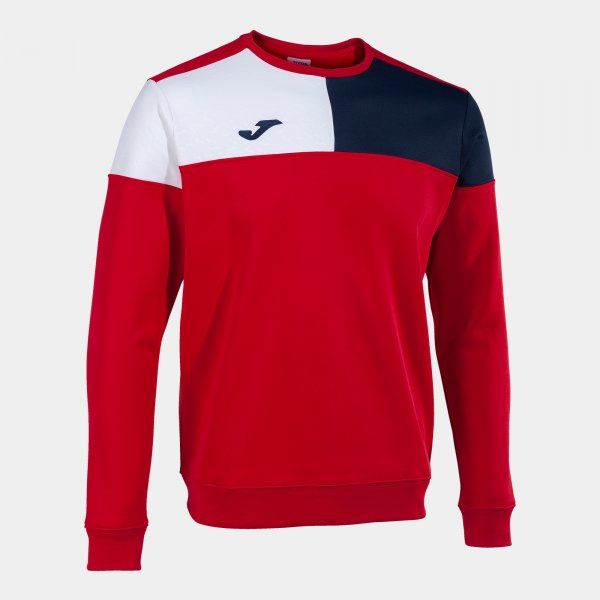 CREW V SWEATSHIRT podkoszulek czerwony granatowy biały L