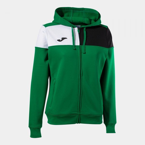 CREW V ZIP-UP HOODIE podkoszulek zielony 2XS