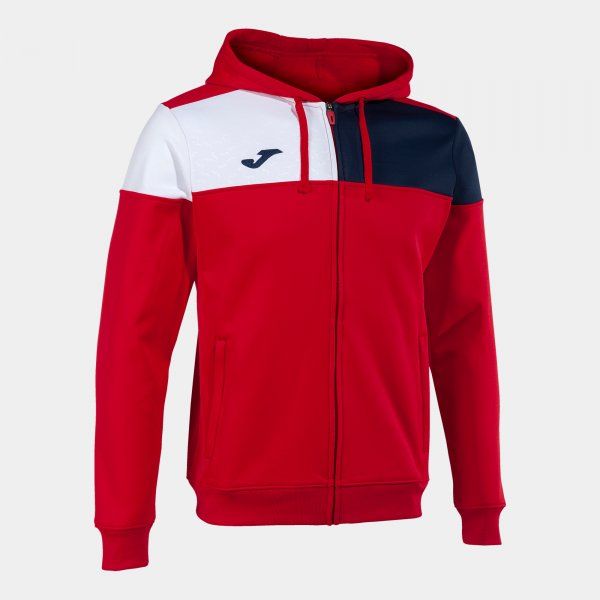 CREW V ZIP-UP HOODIE podkoszulek czerwony granatowy biały L