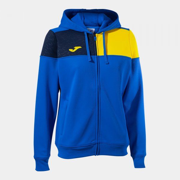 CREW V ZIP-UP HOODIE lazurowo-żółty granat 2XL