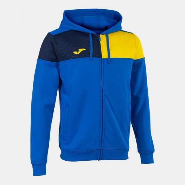 CREW V ZIP-UP HOODIE podkoszulek lazur 2XS