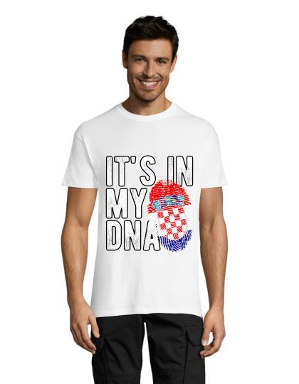 T-shirt męski Chorwacja – To jest w moim DNA biała L