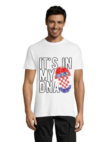 T-shirt męski Chorwacja – To jest w moim DNA biały 2XL