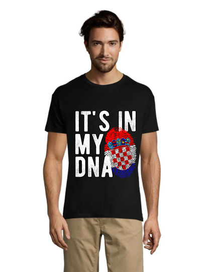 T-shirt męski Chorwacja – To jest w moim DNA czarny 2XL