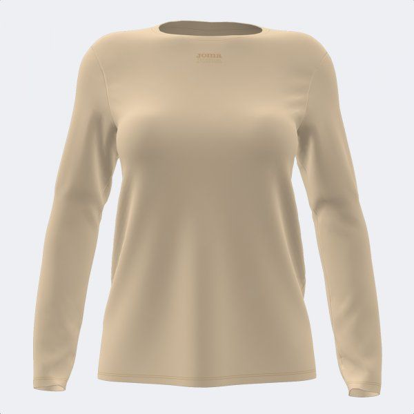 DAPHNE LONG SLEEVE T-SHIRT długa koszulka beżowy M