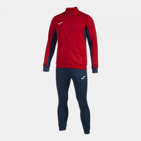 DERBY TRACKSUIT zestaw czerwony granat M