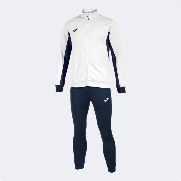 DERBY TRACKSUIT zestaw biały granat 2XS