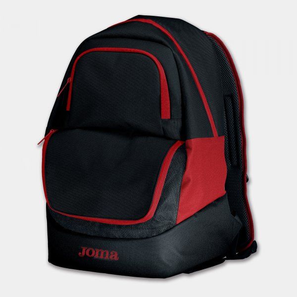 DIAMOND II BACKPACK plecak czarny czerwony S