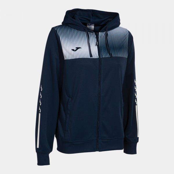 ECO SUPERNOVA ZIP-UP HOODIE podkoszulek granatowy biały 2XS