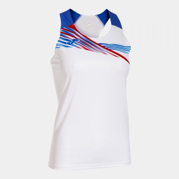 ELITE X TANK TOP sportowy podkoszulek biały lazur L