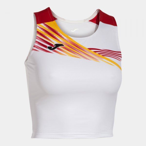 ELITE X TOP WHITE RED 2XL