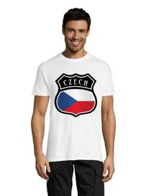 T-shirt męski Herb Republiki Czeskiej biały M