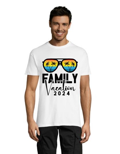T-shirt męski Family Vacation 2024 biały 3XS