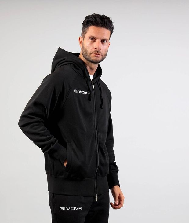 FELPA KING FULLZIP NERO Tg. S