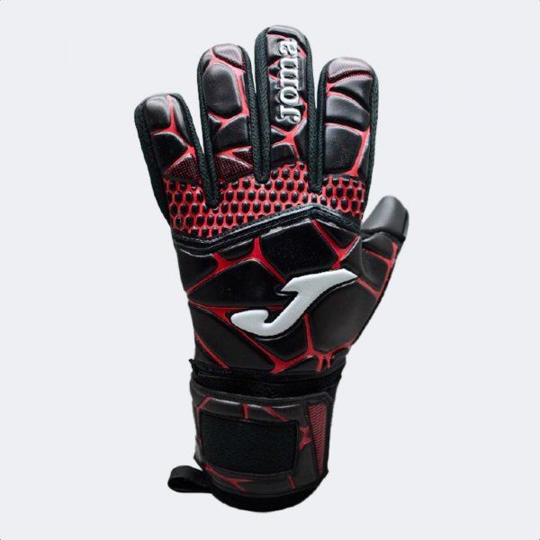 GK-PRO GOALKEEPER GLOVES rękawice bramkarskie czarny czerwony 10