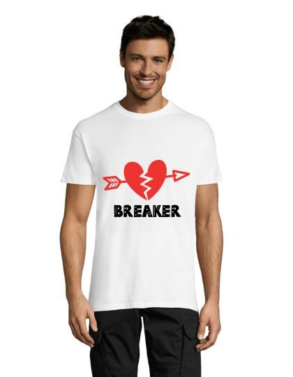 T-shirt męski Heartbreaker w kolorze białym, XL