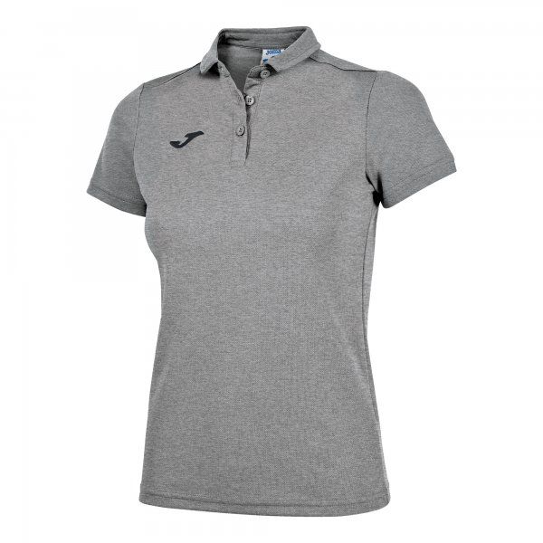 COMBI HOBBY WOMEN POLO SHIRT koszulka polo delikatny szary melanż XL