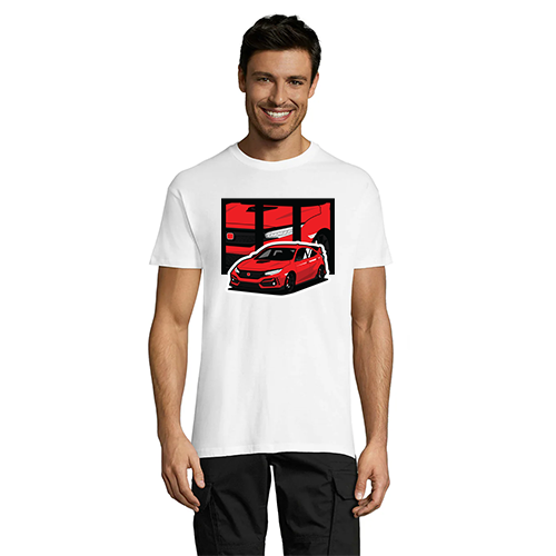 Męska koszulka t-shirt Honda Civic biała 2XS