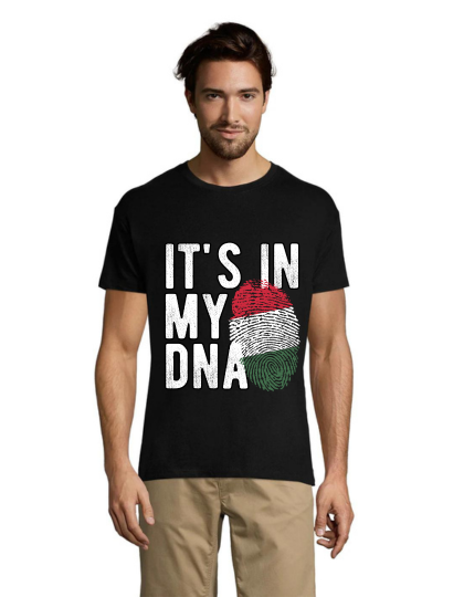 T-shirt męski Węgry - To mam DNA czarna XS