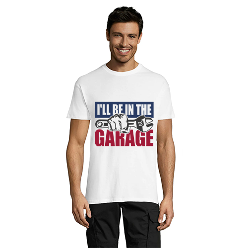 T-shirt męski będę w garażu, czarny XS