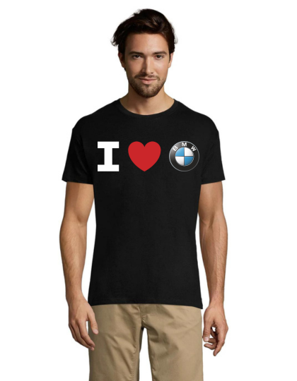 Męski t-shirt BMW KOCHAM czarny 2XS