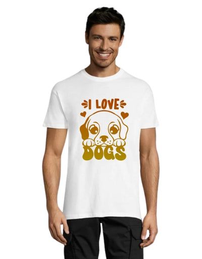 Koszulka męska I Love Dog's 2 biała 2XS