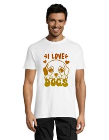 Koszulka męska I Love Dog's 2 w kolorze białym S