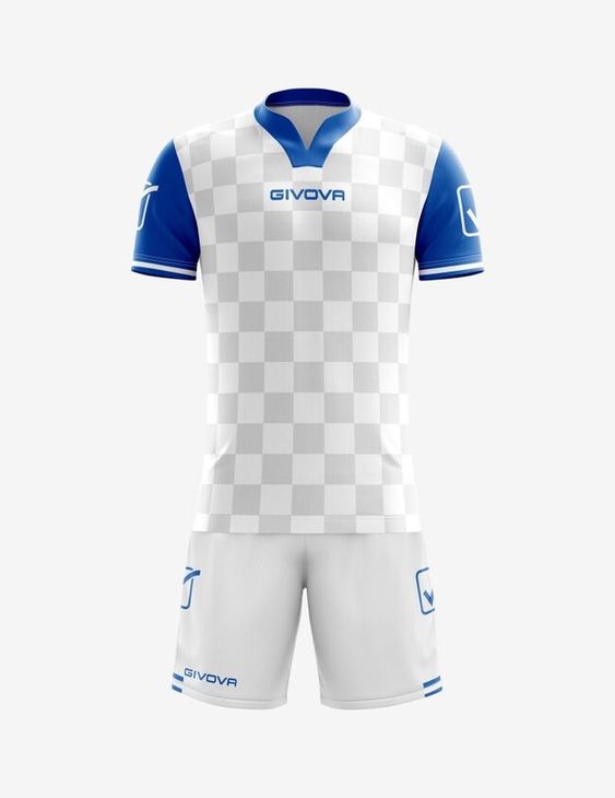 KIT COMPETITION golf biały/lazurowy M