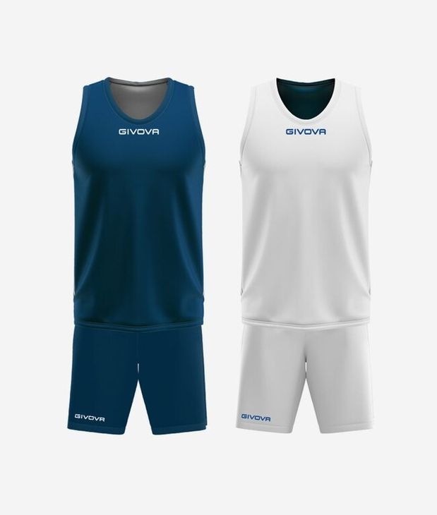 KIT DOUBLE IN MESH BLU/BIANCO Tg. 2XL