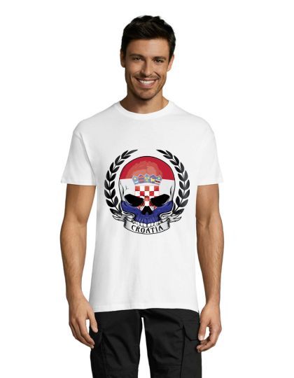 T-shirt męski Łebka Chorwacja biały S