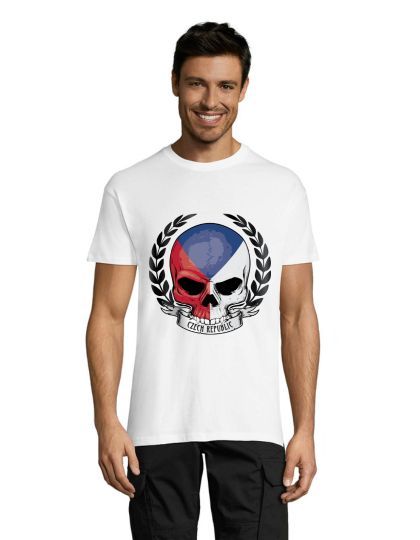 T-shirt męski Skull Czech Republic biały S