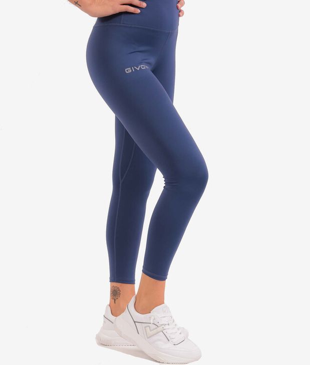 LEGGINGS BASIC spodnie do joggingu niebieski XS