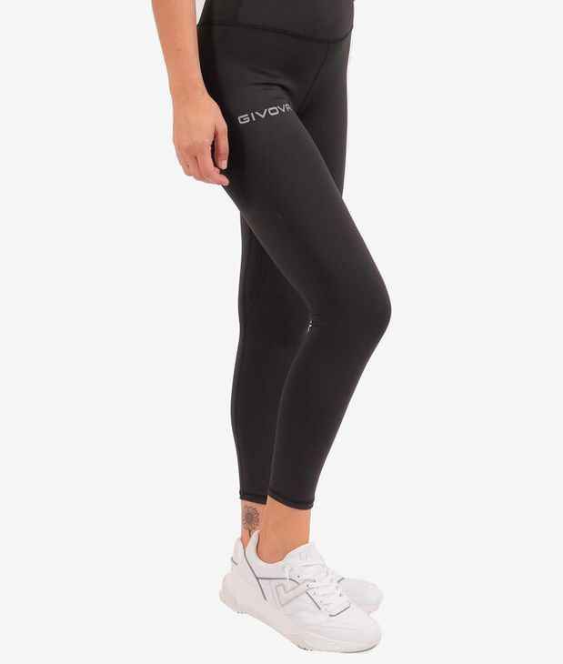 LEGGINGS BASIC spodnie do joggingu czarny XS