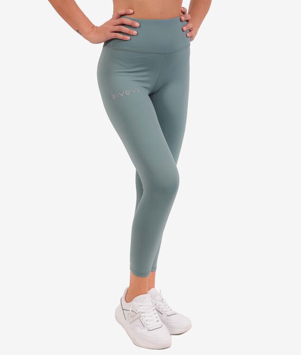 LEGGINGS BASIC spodnie do joggingu zieleń naftowa XS