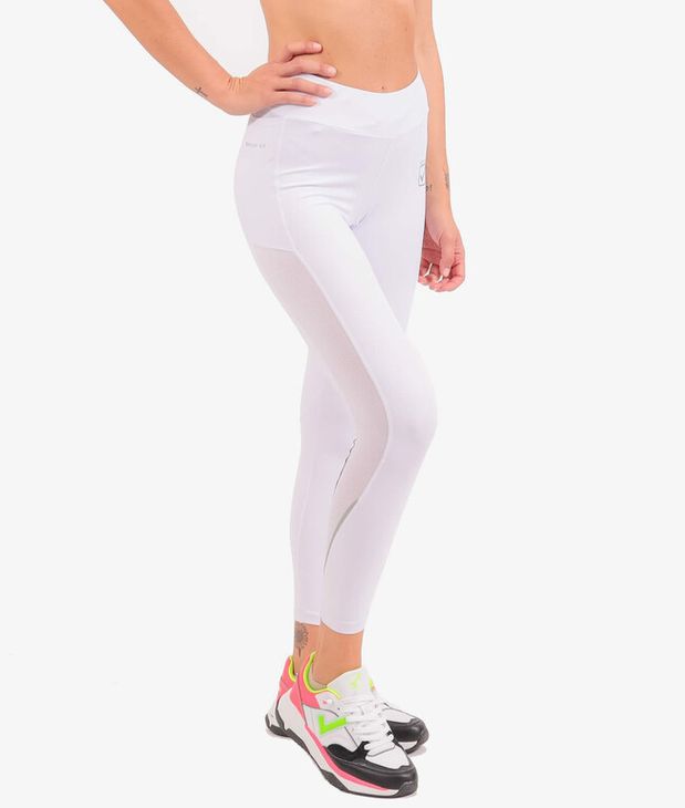 LEGGINGS STYLE DONNA spodnie do joggingu biały L