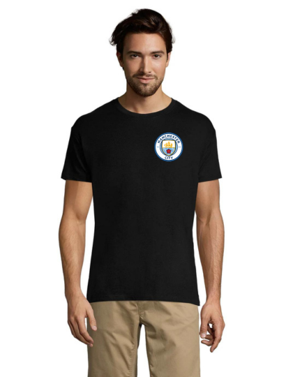 T-shirt męski Manchester City czarny 2XL