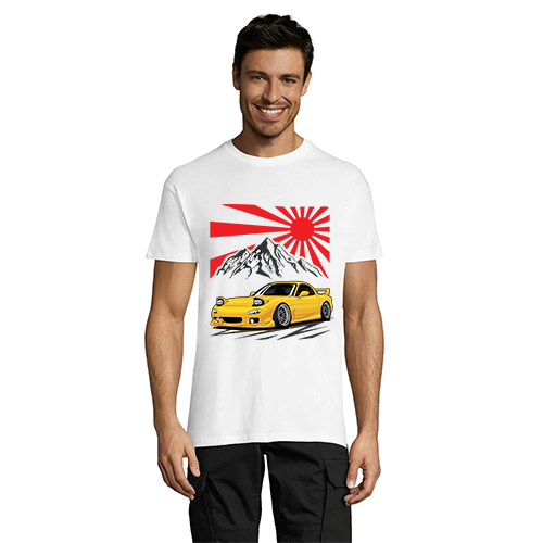 T-shirt męski Mazda RX7 FD biały 5XS