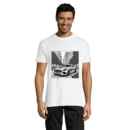 T-shirt męski Mercedes in the city czarny S